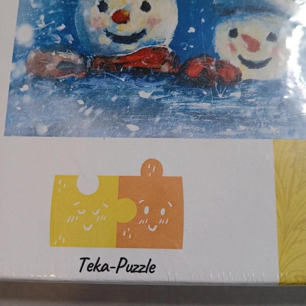 Teka Wood Puzzle Brand Snowman Jigsaw Puzzle 1000 Pieces Christmas Unsealed